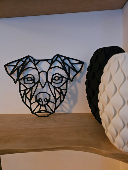 Geometric Dog Wall Art