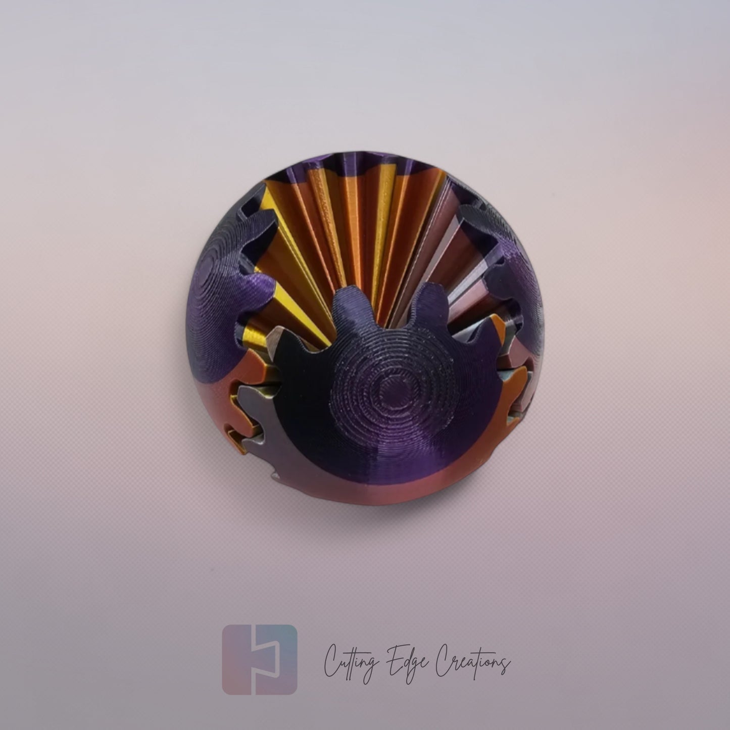Gear Ball Fidget Toy – 3D Printed, Interlocking Stress Relief Puzzle