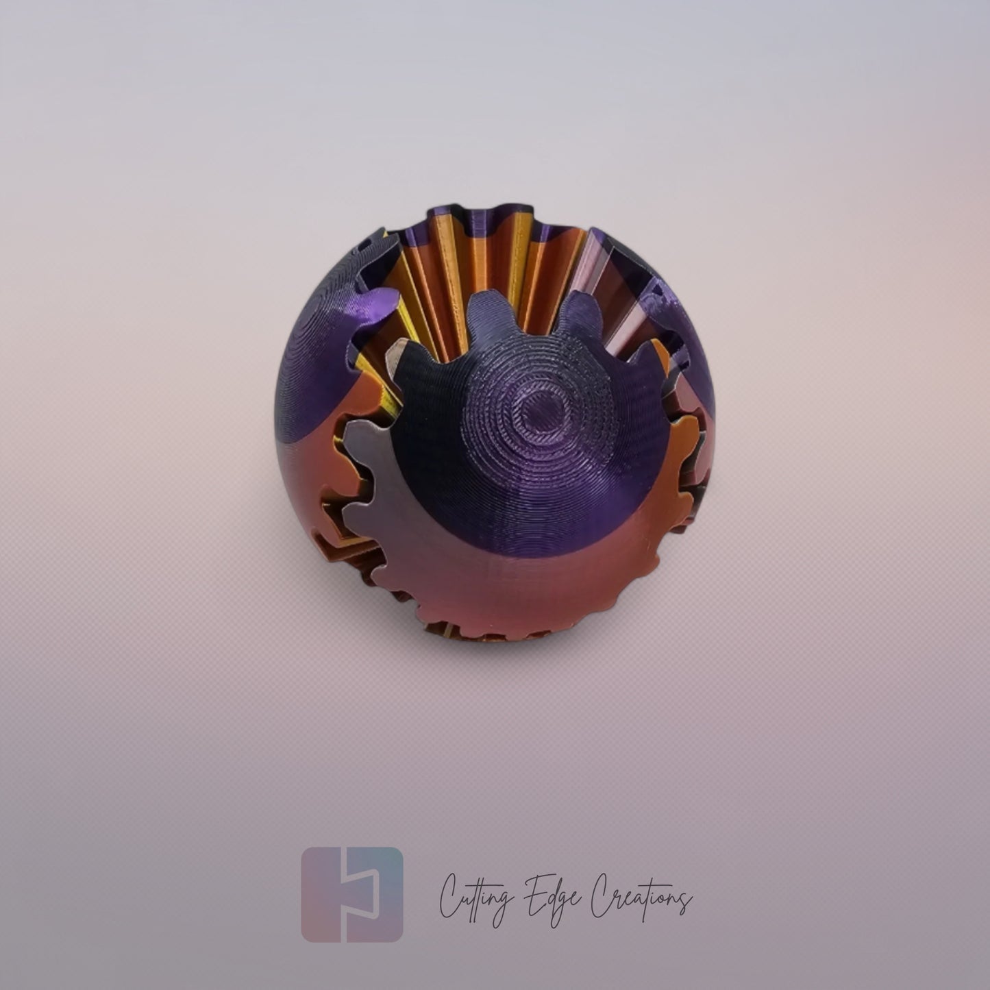Gear Ball Fidget Toy – 3D Printed, Interlocking Stress Relief Puzzle