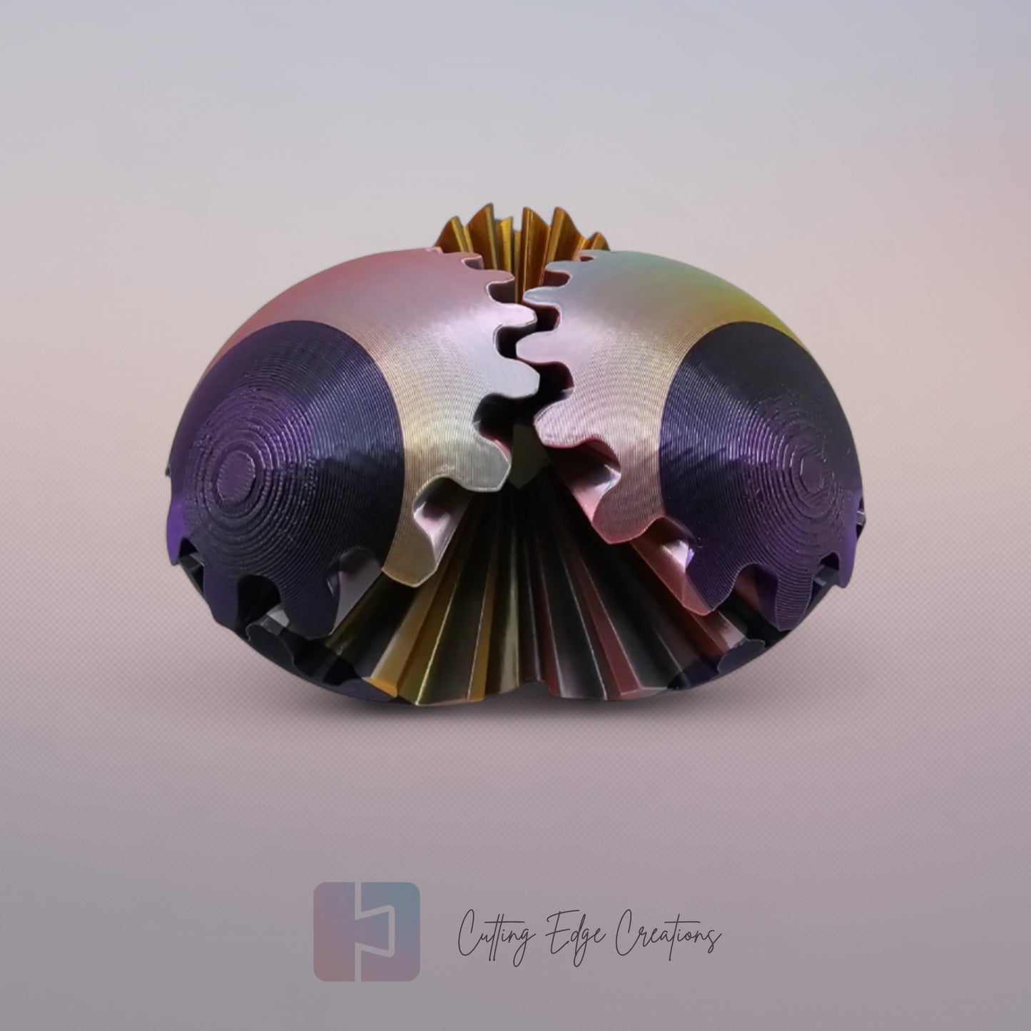 Gear Ball Fidget Toy – 3D Printed, Interlocking Stress Relief Puzzle