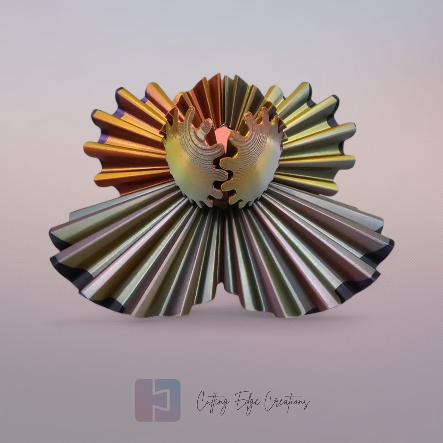 Gear Ball Fidget Toy – 3D Printed, Interlocking Stress Relief Puzzle