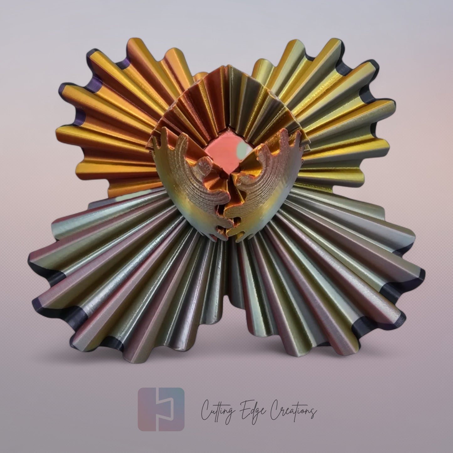 Gear Ball Fidget Toy – 3D Printed, Interlocking Stress Relief Puzzle