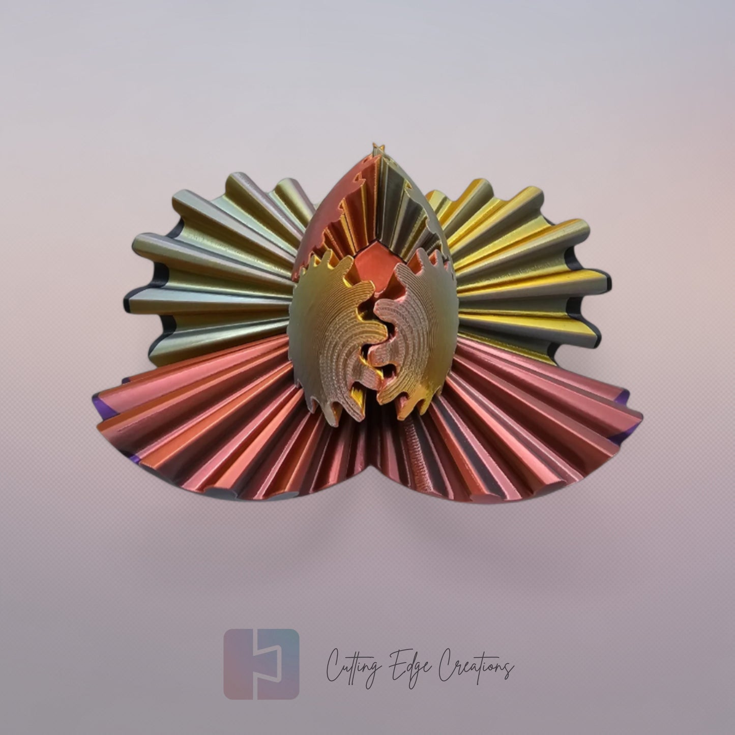 Gear Ball Fidget Toy – 3D Printed, Interlocking Stress Relief Puzzle