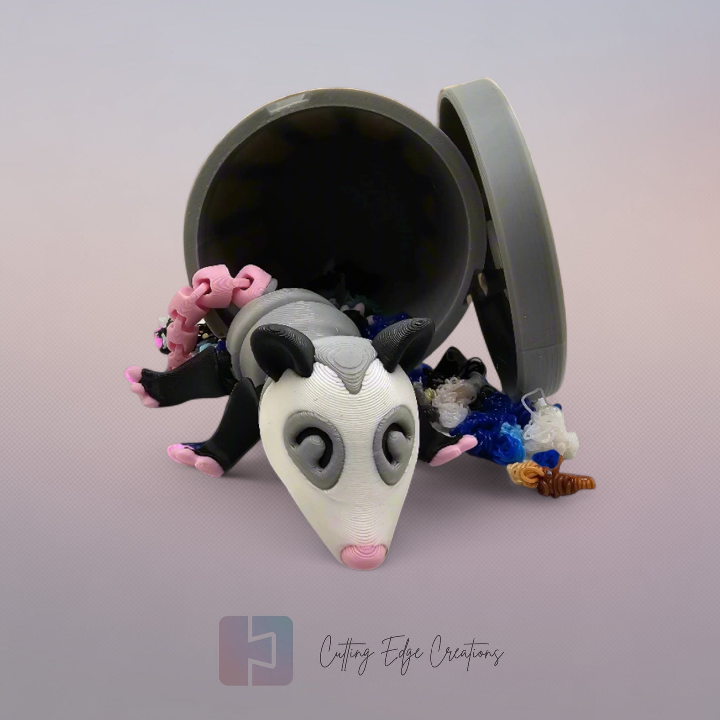 Trash Can Animals – Flexi Fidget Toys in Mini Bins