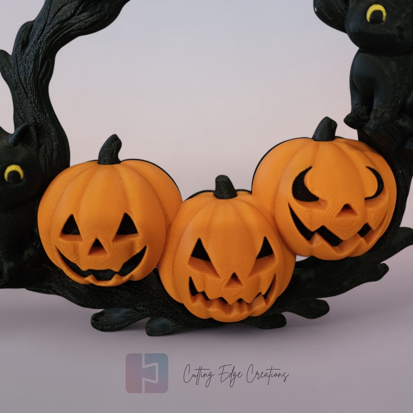 Witching Hour Wreath – Mini 3D Printed Halloween Decoration