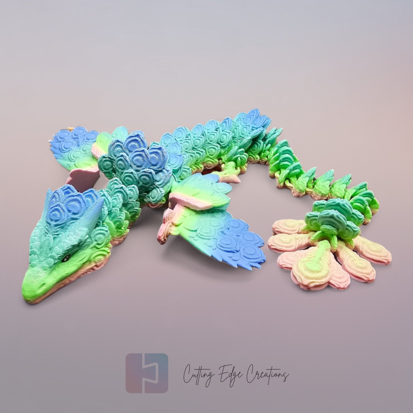 Peacock Dragon – Regal, Radiant, and Ready to Rule