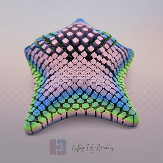 Baby Finn the Starfish – 3D Printed, Mini Articulated Pocket Fidget