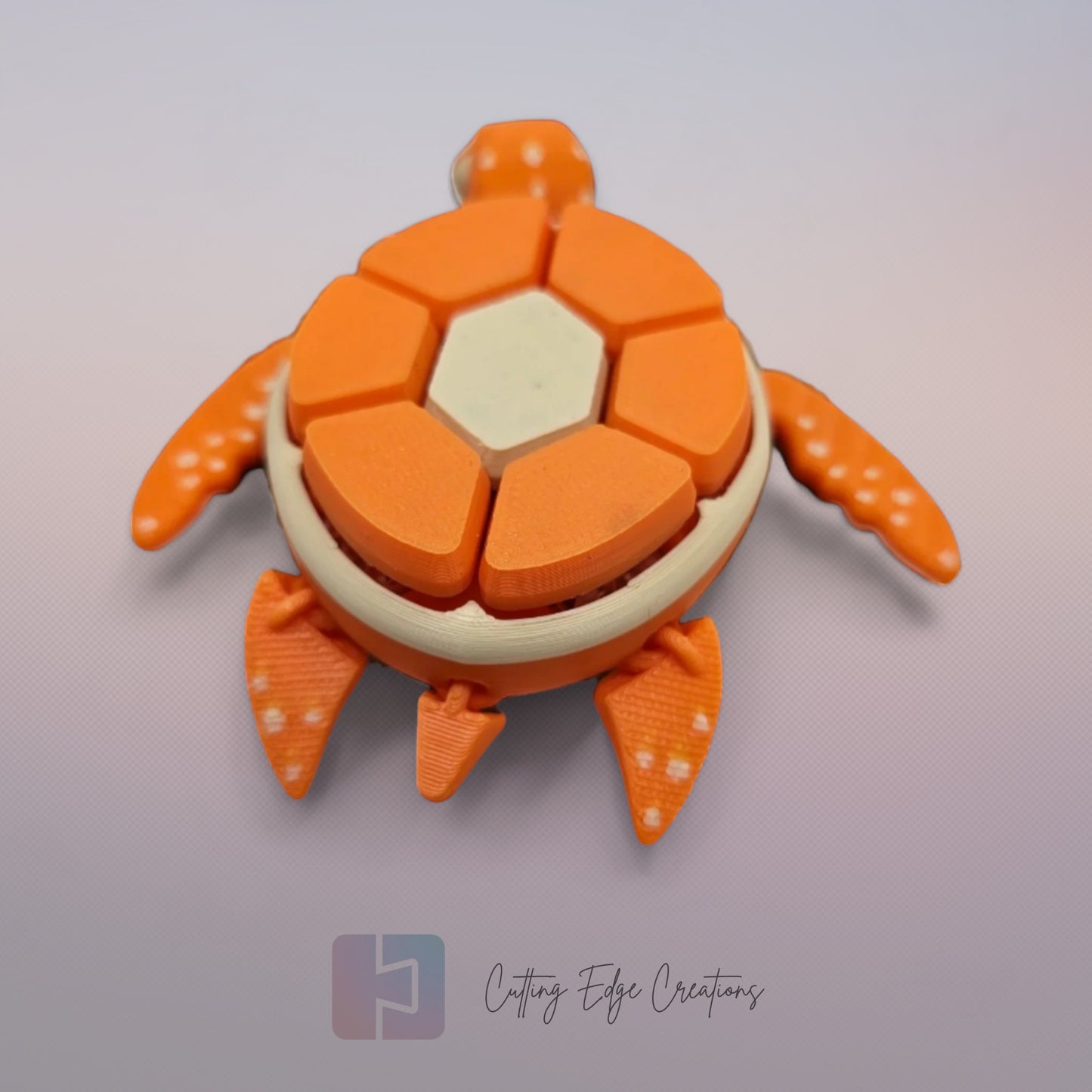 Fruit Turtle Clicker – 3D Printed, Articulated Fidget Keyring Toy