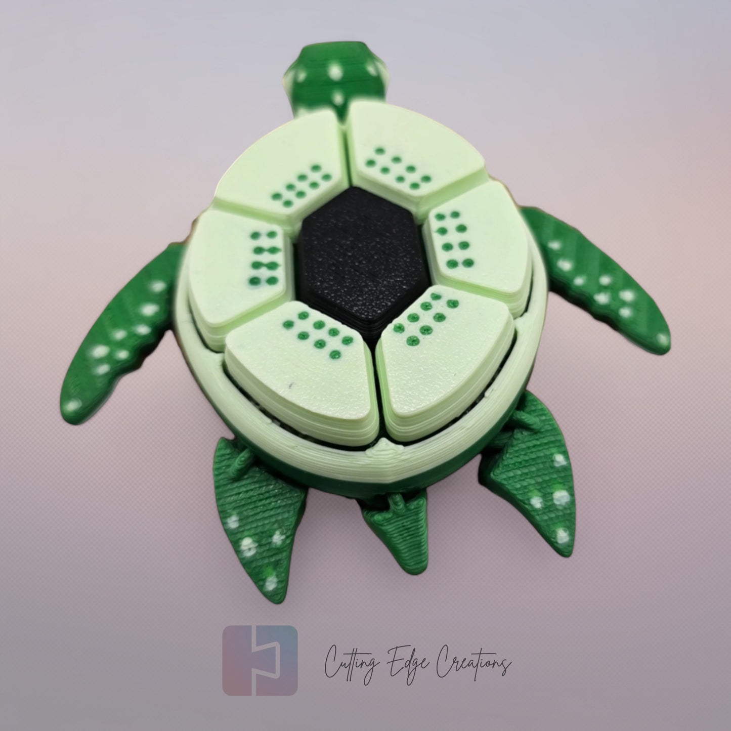 Fruit Turtle Clicker – 3D Printed, Articulated Fidget Keyring Toy