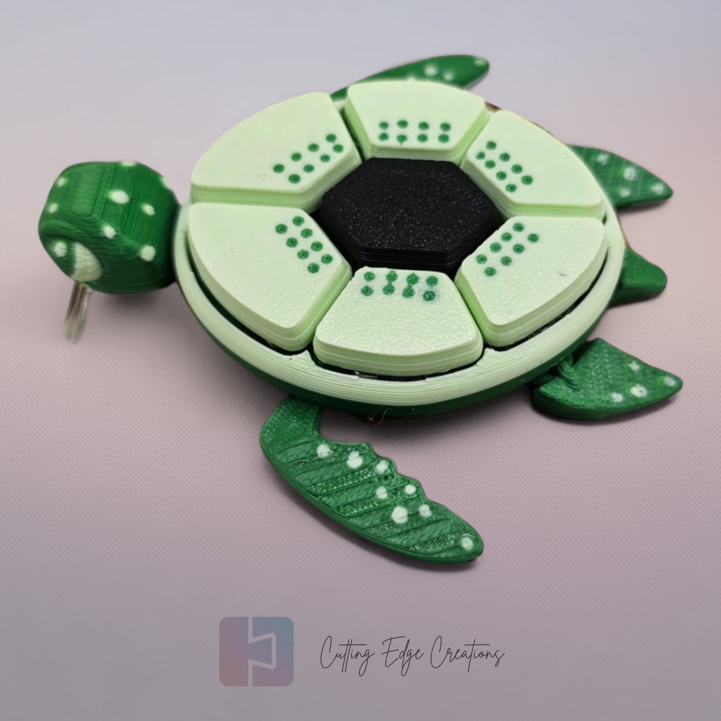 Fruit Turtle Clicker – 3D Printed, Articulated Fidget Keyring Toy