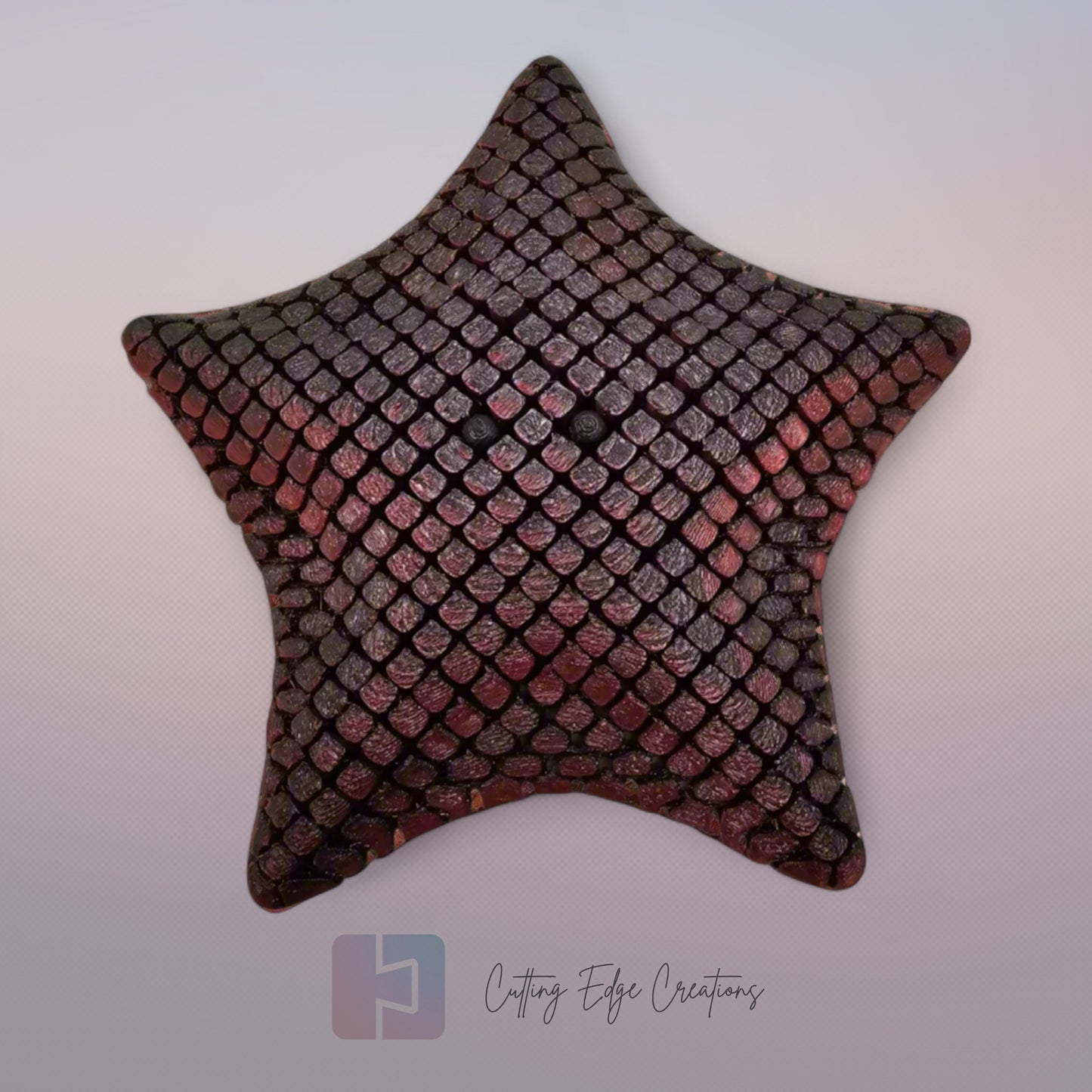 3D printed articulated Finn starfish, flexible toy, handmade in the UK, desk fidget and gift.