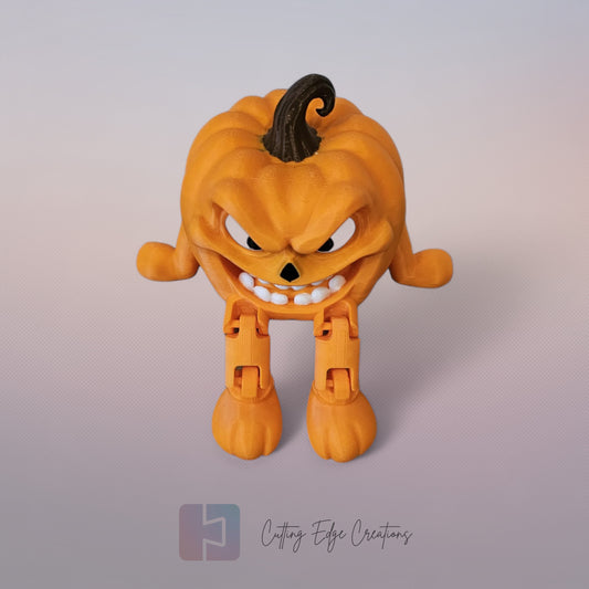 Jack the Menace – 3D Printed Sitting Pumpkin Figure