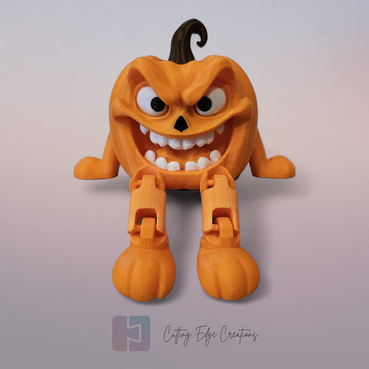 Jack the Menace – 3D Printed Sitting Pumpkin Figure