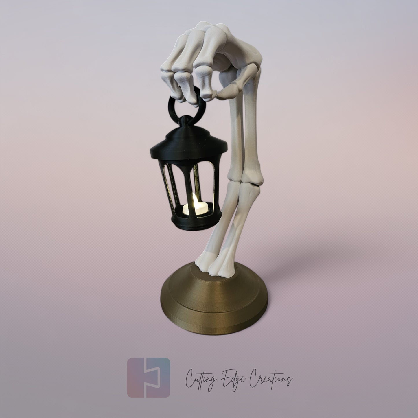 The Reaper’s Light – 3D Printed Skeleton Hand Lantern