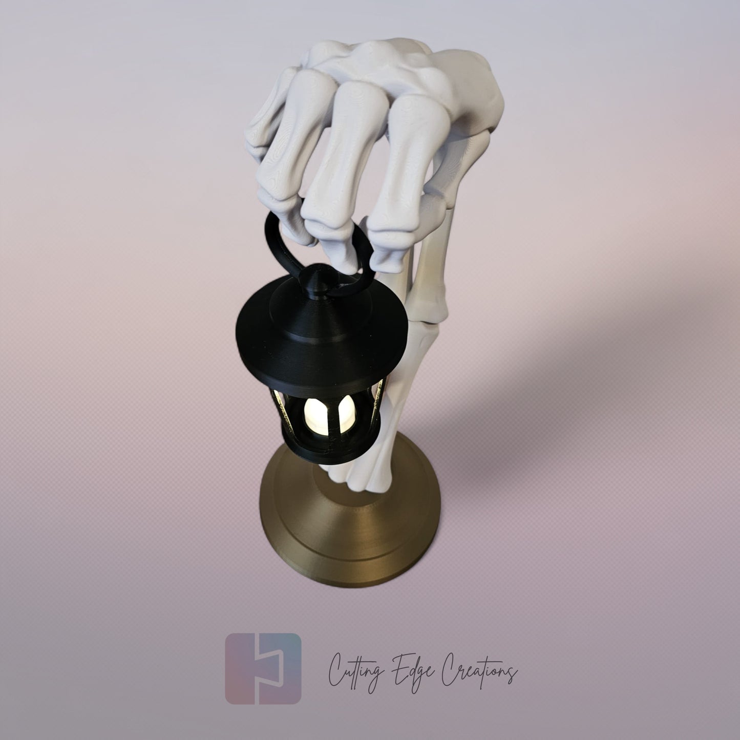 The Reaper’s Light – 3D Printed Skeleton Hand Lantern