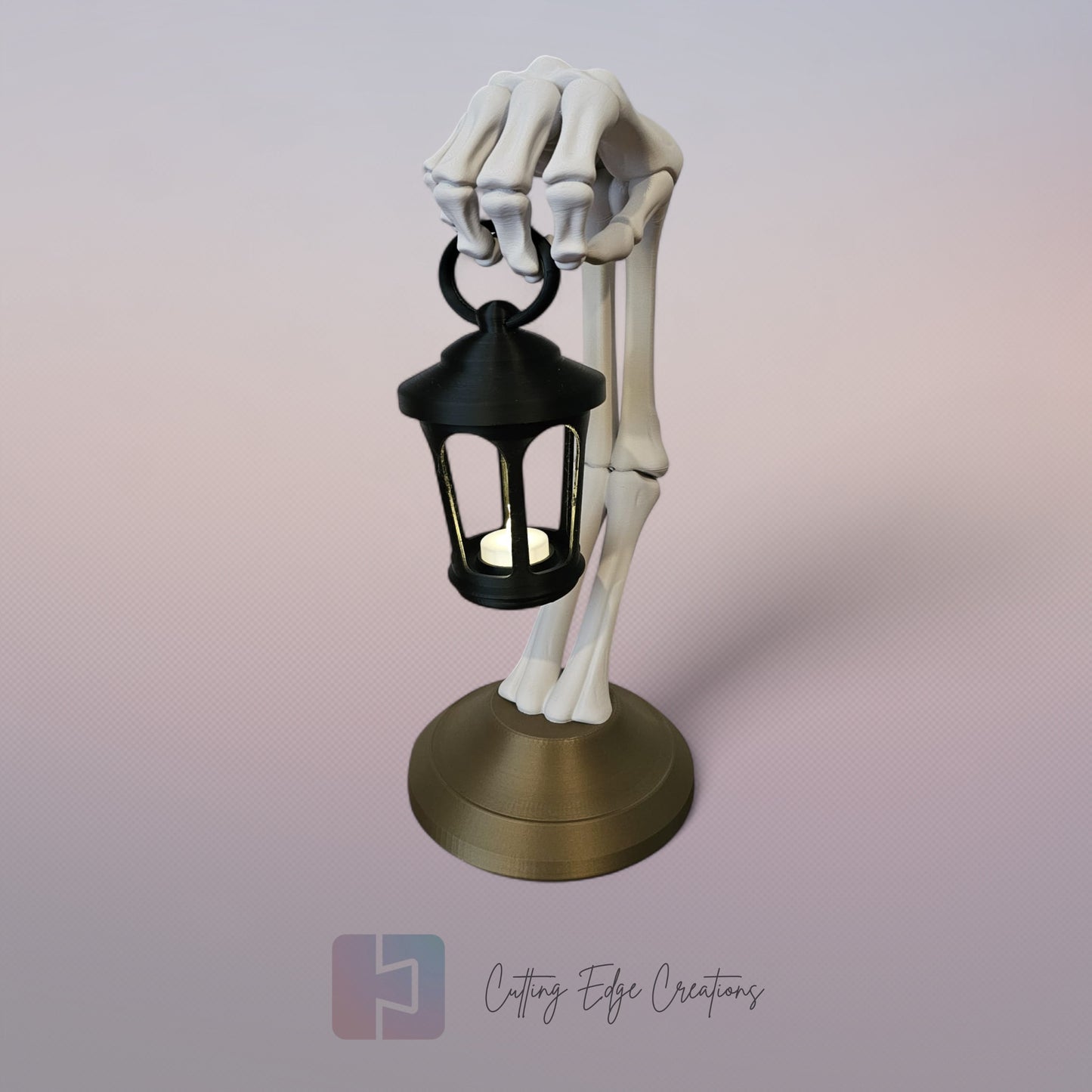 The Reaper’s Light – 3D Printed Skeleton Hand Lantern