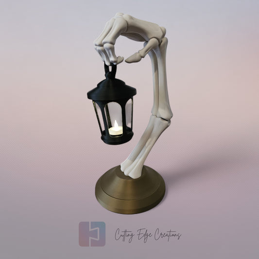 The Reaper’s Light – 3D Printed Skeleton Hand Lantern