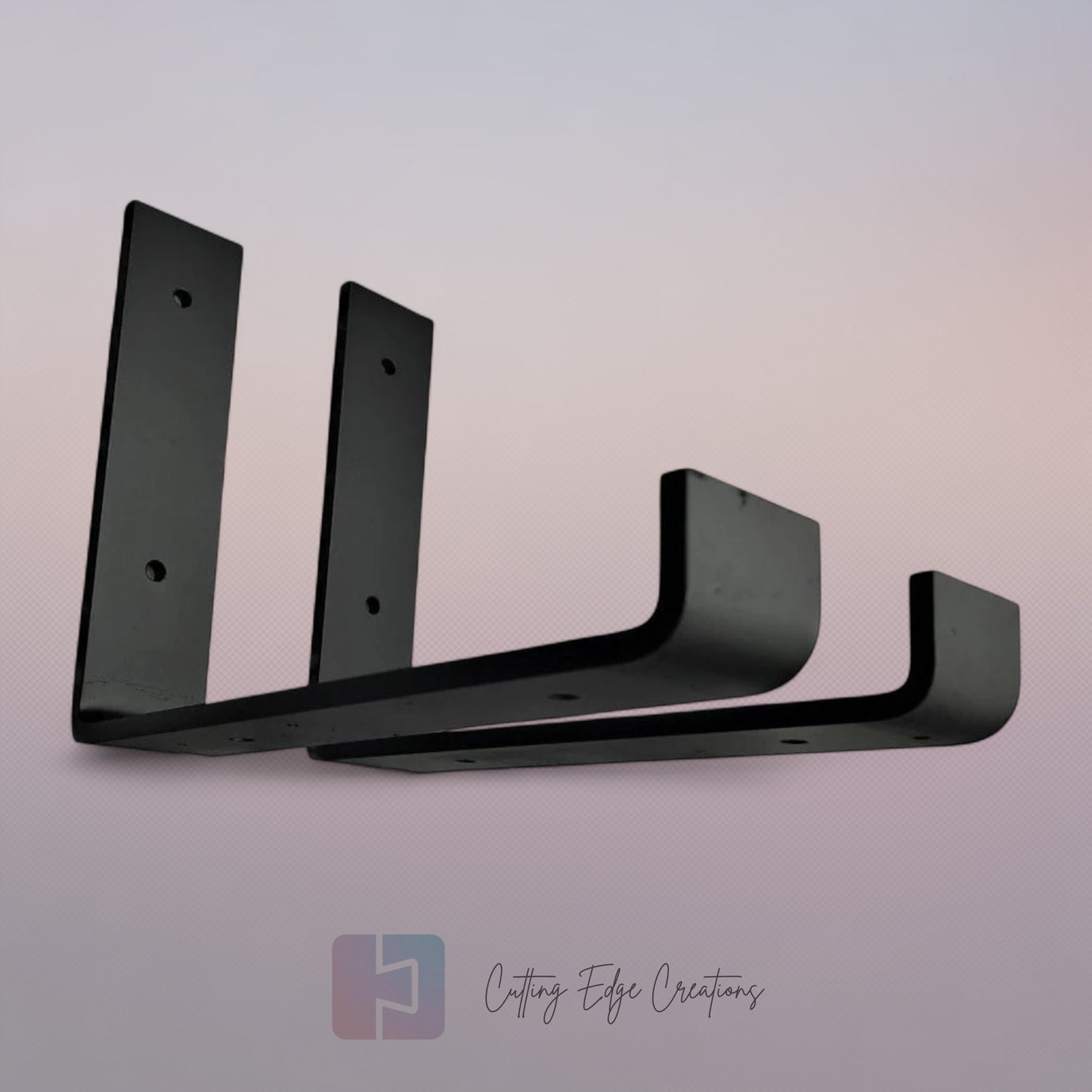 Pair of Scaffold Board Shelf Brackets including fixings