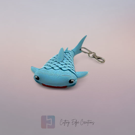 Walter the Whale Shark Flexi Keyring