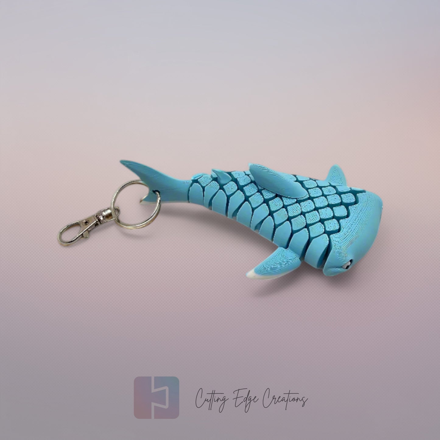 Walter the Whale Shark Flexi Keyring