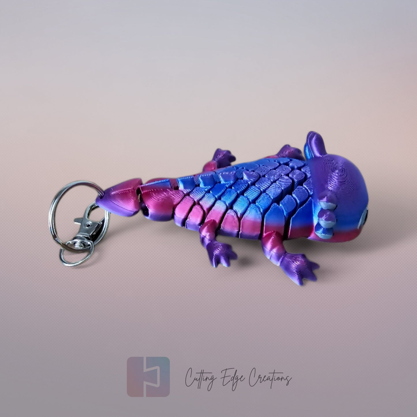 Arnie the Axolotl Flexi Keyring