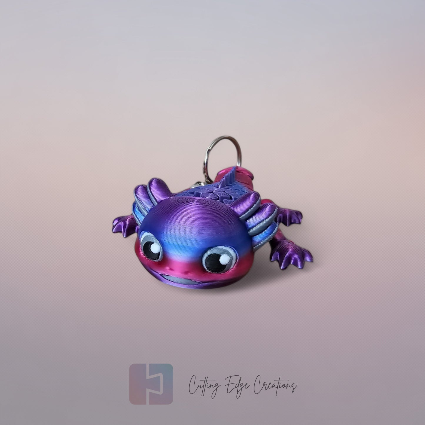 Arnie the Axolotl Flexi Keyring