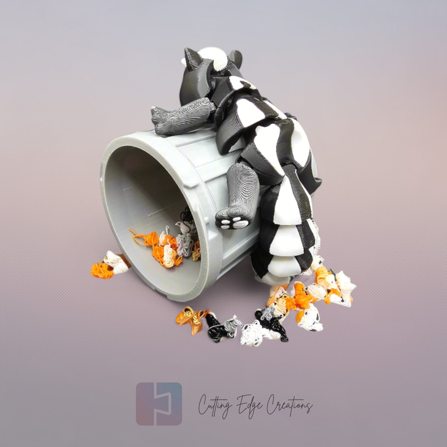 Trash Can Animals – Flexi Fidget Toys in Mini Bins