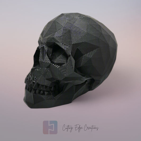 Large Gothic Low Poly Skull
