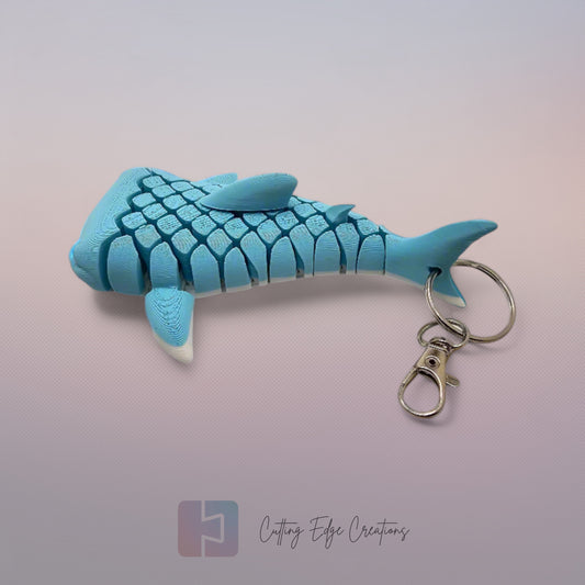 Walter the Whale Shark Flexi Keyring