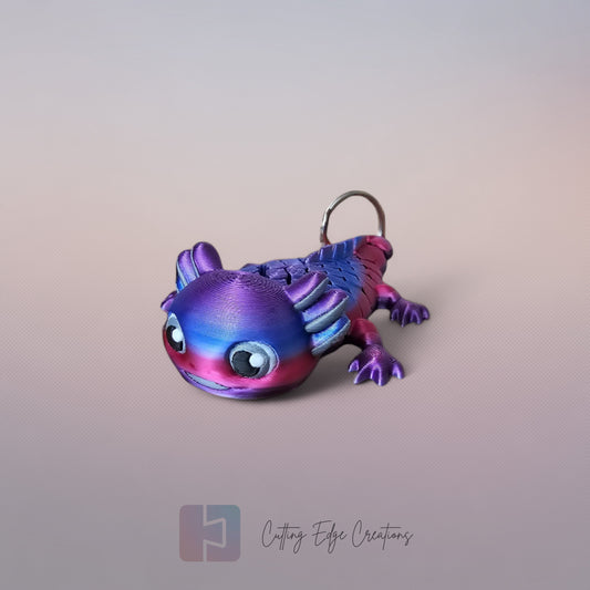 Arnie the Axolotl Flexi Keyring