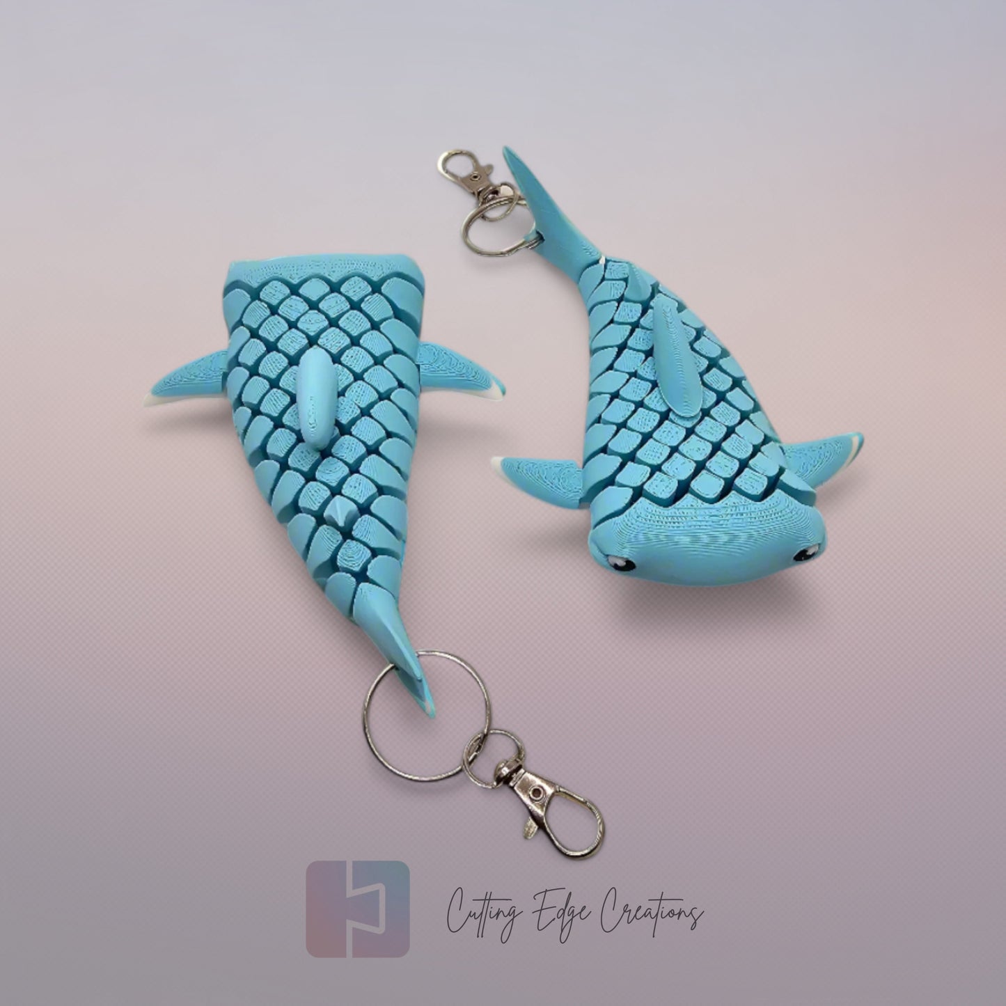 Walter the Whale Shark Flexi Keyring
