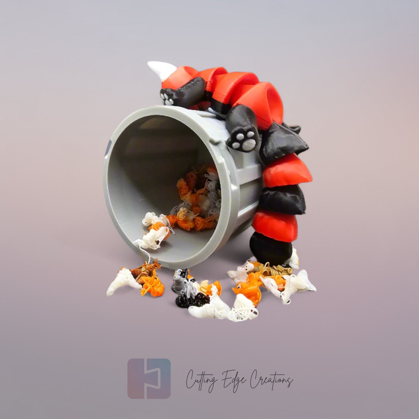 Trash Can Animals – Flexi Fidget Toys in Mini Bins
