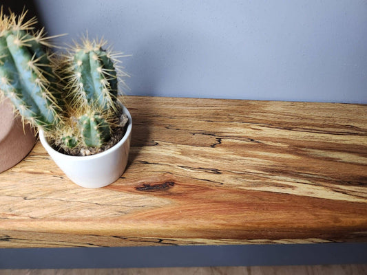Floating Spalted Beech Shelf | Wooden Handmade Shelves | Wall Hanging