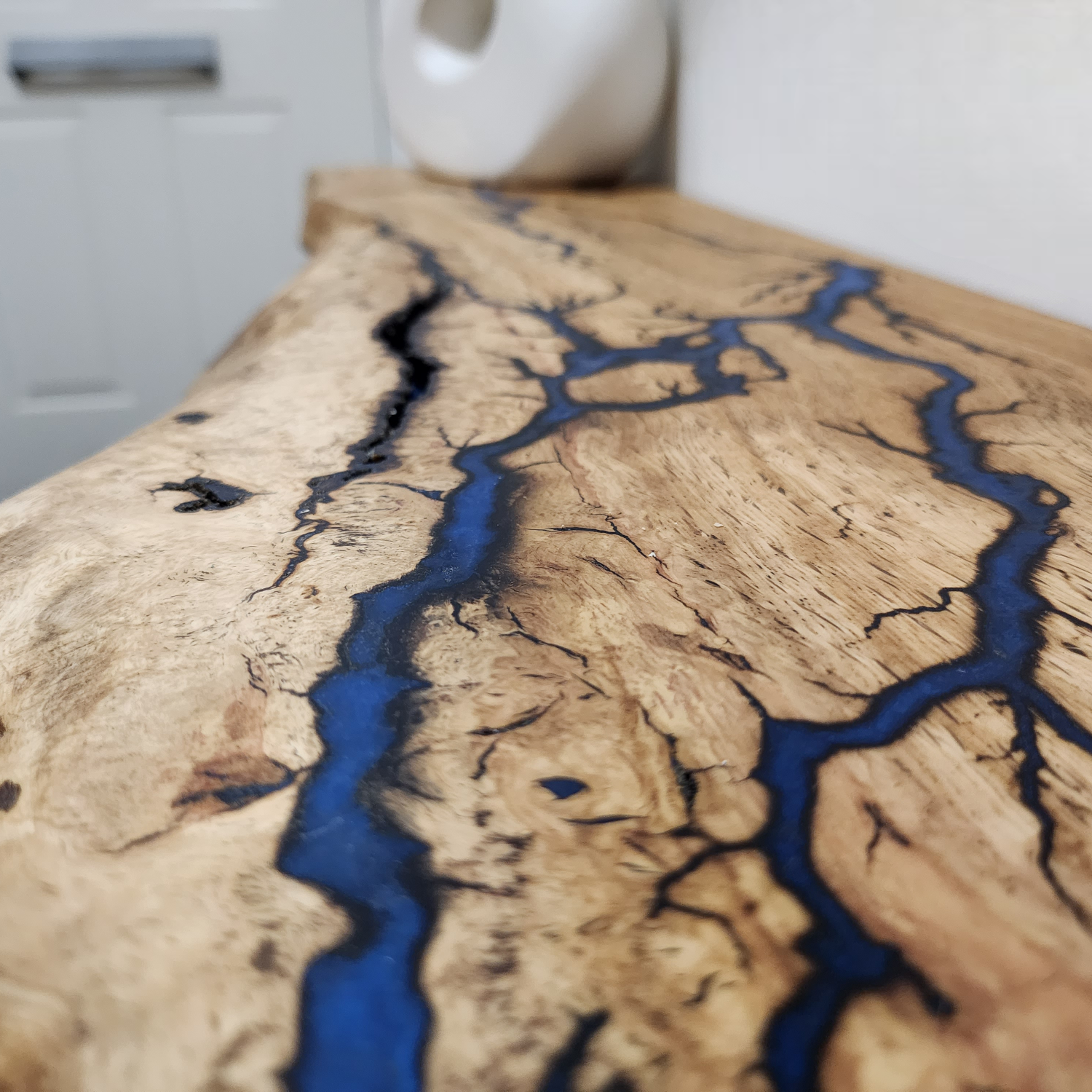 Oak table with resin deals