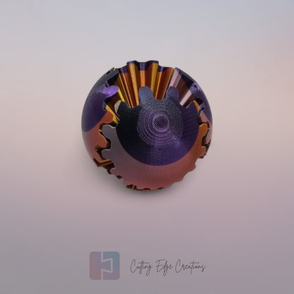 Gear Ball Fidget Toy – 3D Printed, Interlocking Stress Relief Puzzle