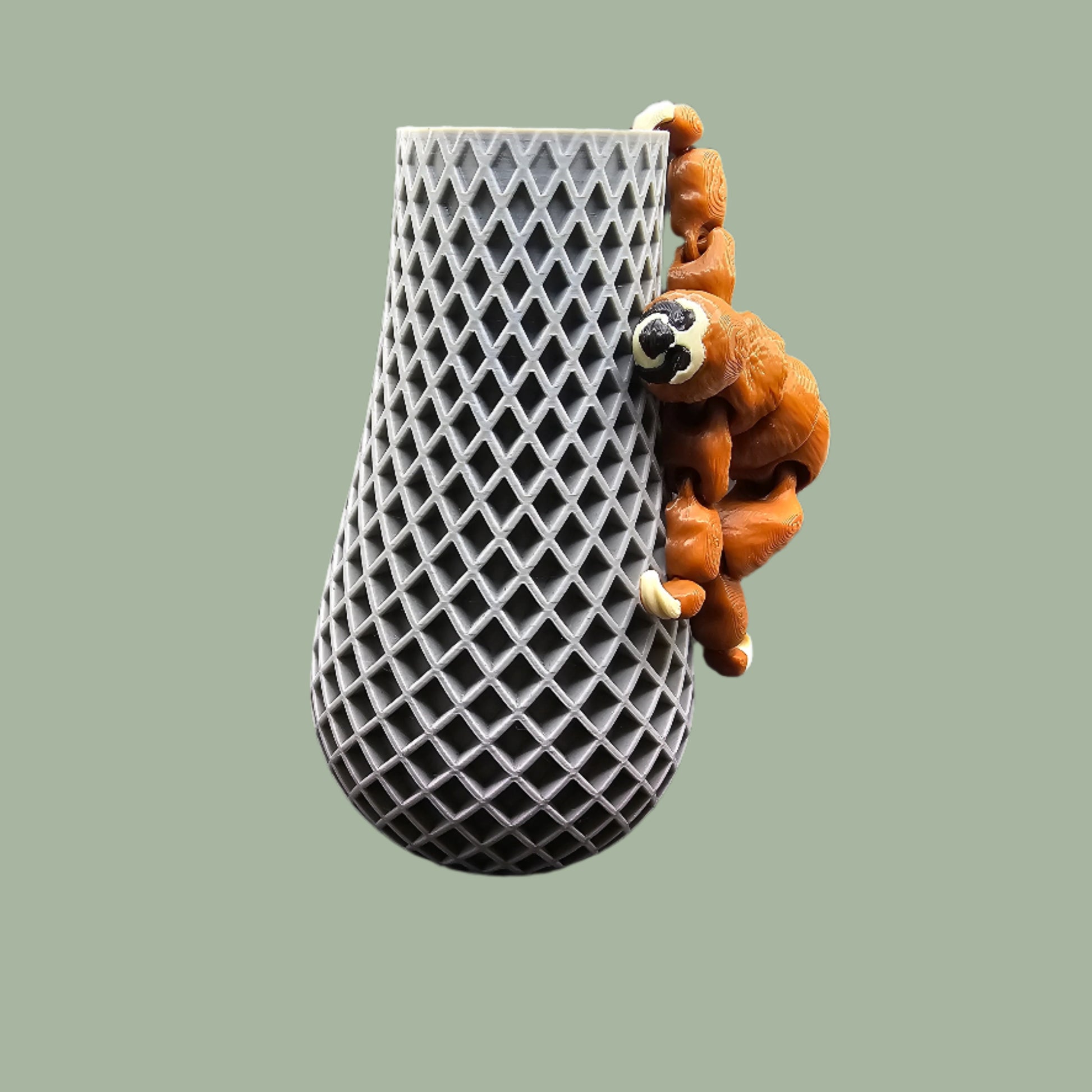 Adorable Hang Around Sloth figurine designed to grip onto plant pots, shelves, and more – perfect for plant lovers