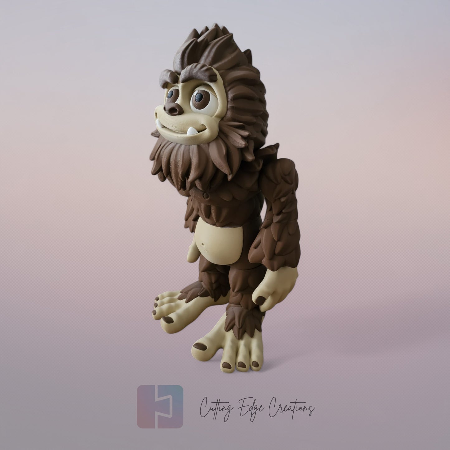 Bigfoot – Articulated Forest Legend - 42cm Freestanding Figure - 3D Printed Collectable