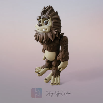Bigfoot – Articulated Forest Legend - 42cm Freestanding Figure - 3D Printed Collectable