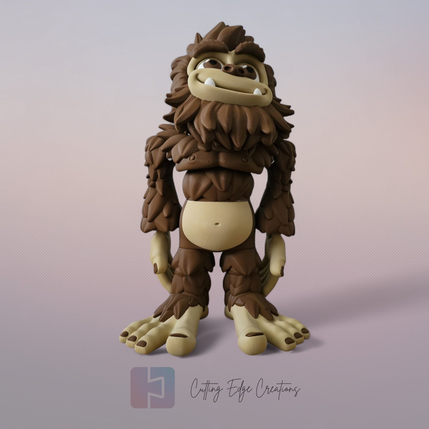 Bigfoot – Articulated Forest Legend - 42cm Freestanding Figure - 3D Printed Collectable