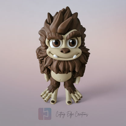 Bigfoot – Articulated Forest Legend - 42cm Freestanding Figure - 3D Printed Collectable