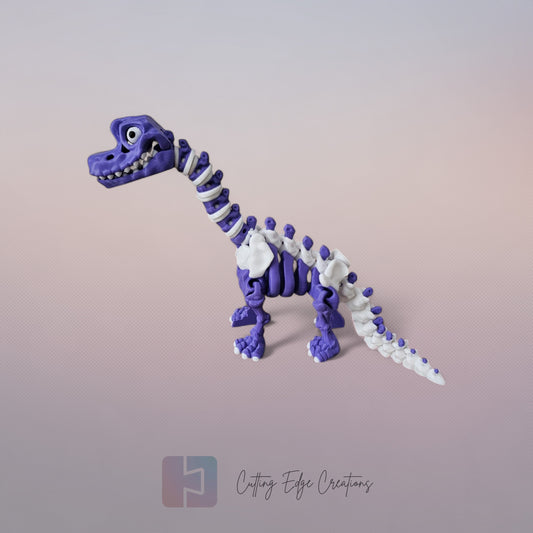 Flexi Brontosaurus Skeleton – Articulated 3D Printed Dino