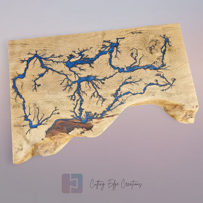 Oak Lichtenberg and Resin Chef Board