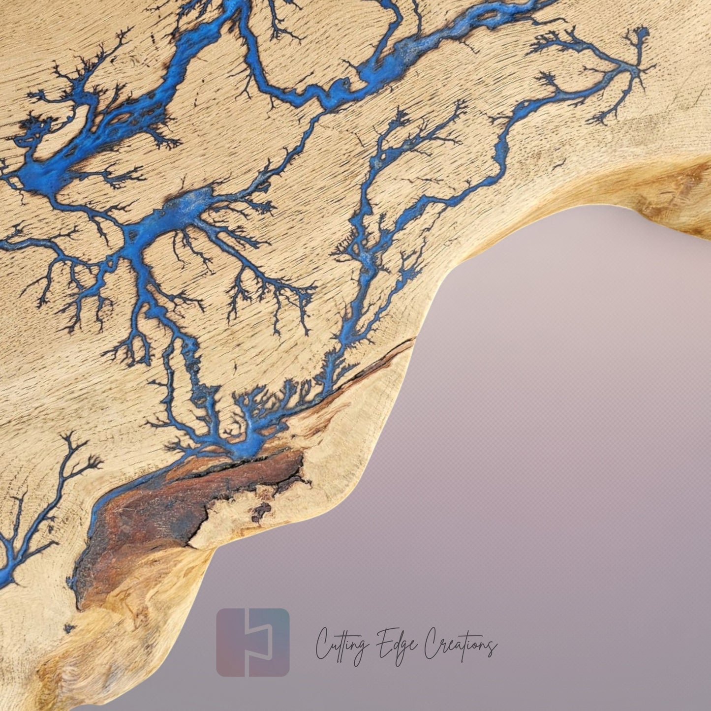 Oak Lichtenberg and Resin Chef Board