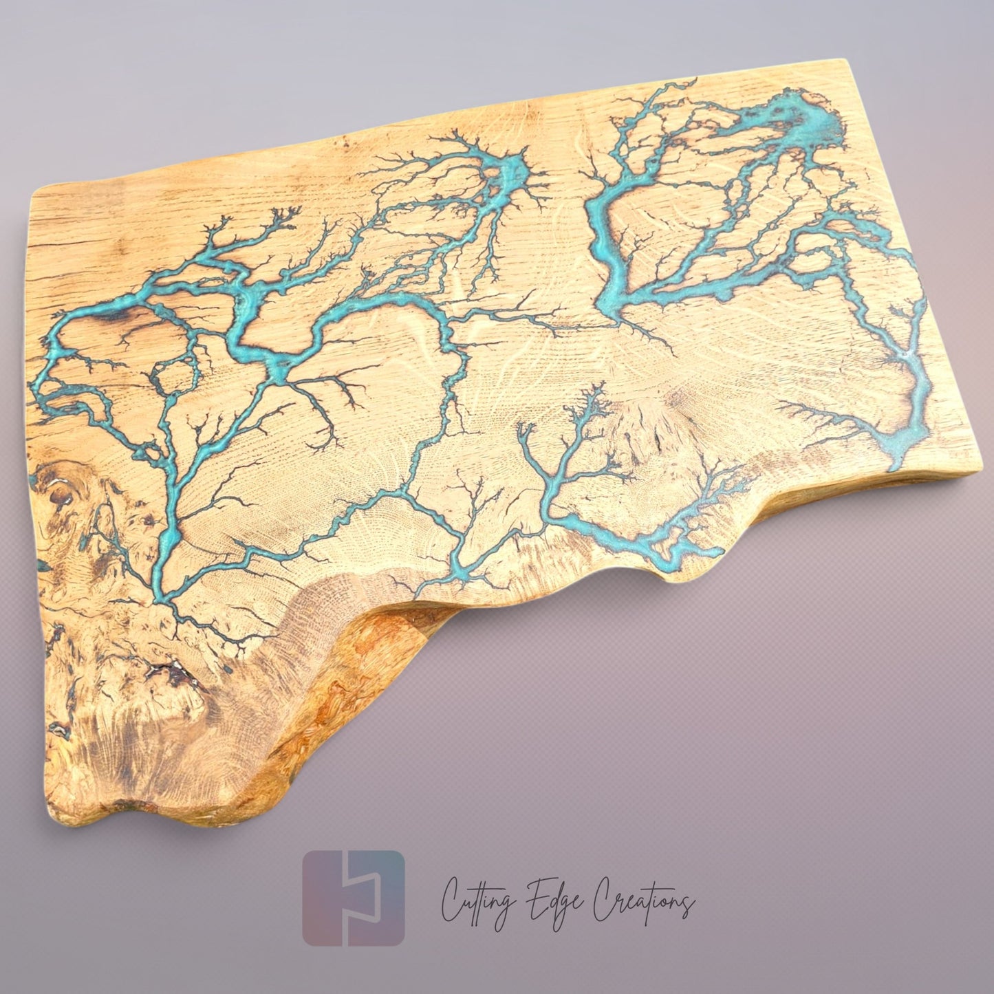 Oak Lichtenberg and Resin Chef Board