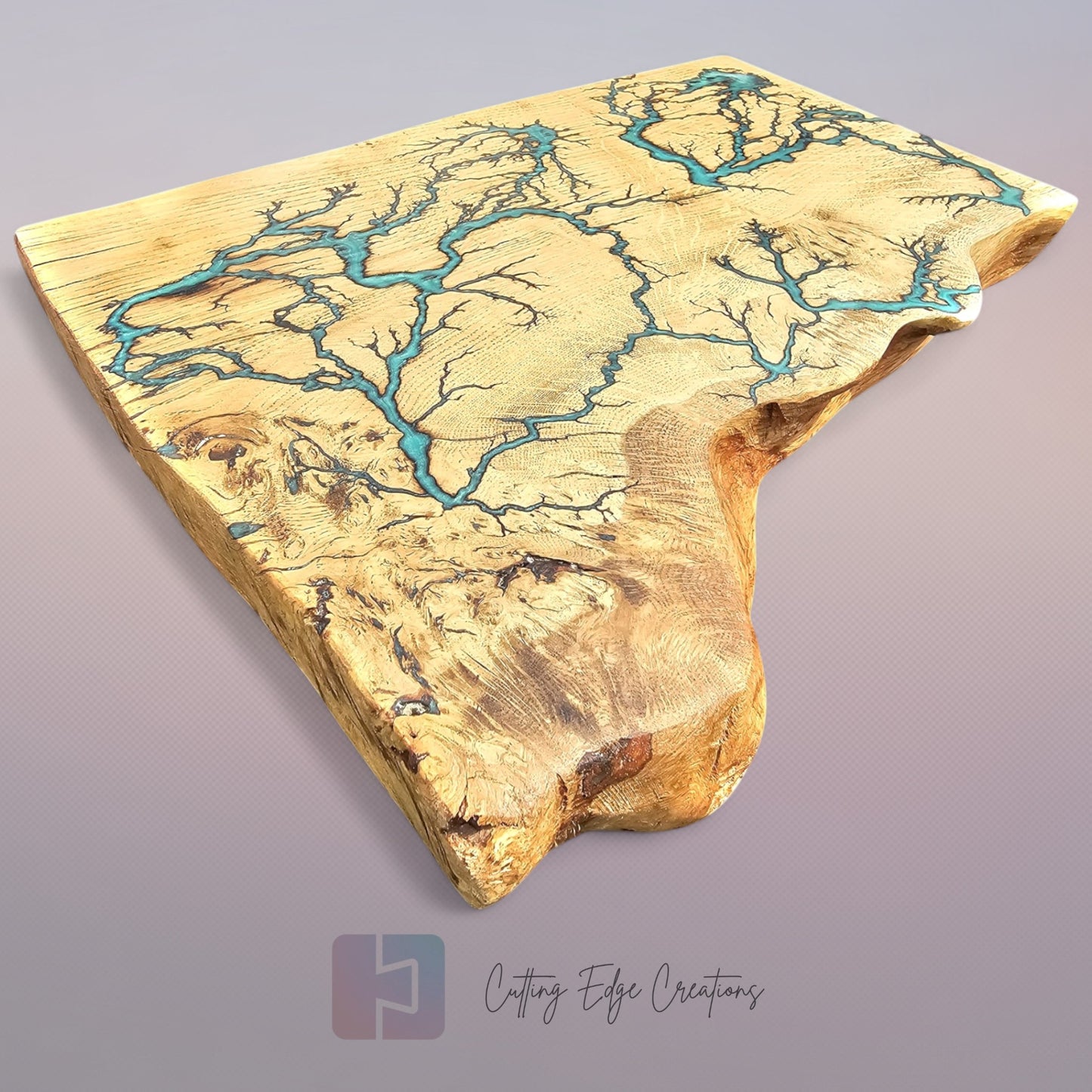 Oak Lichtenberg and Resin Chef Board