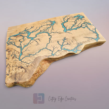 Oak Lichtenberg and Resin Chef Board