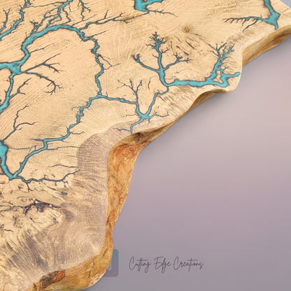 Oak Lichtenberg and Resin Chef Board