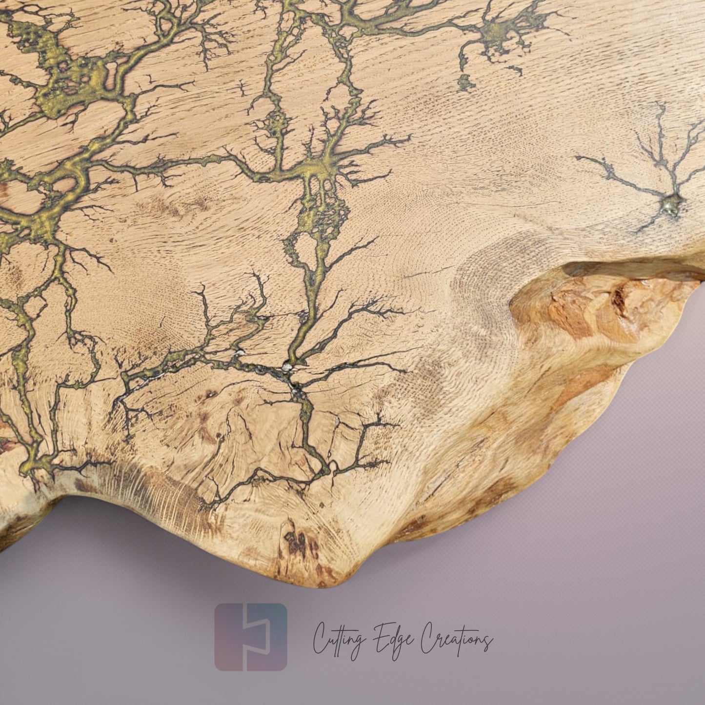 Oak Lichtenberg and Resin Chef Board