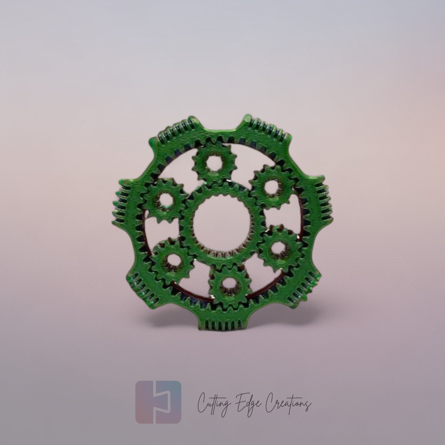 Gear Spinner – 3D Printed Fidget Toy with Interlocking Moving Gears (UK Made)