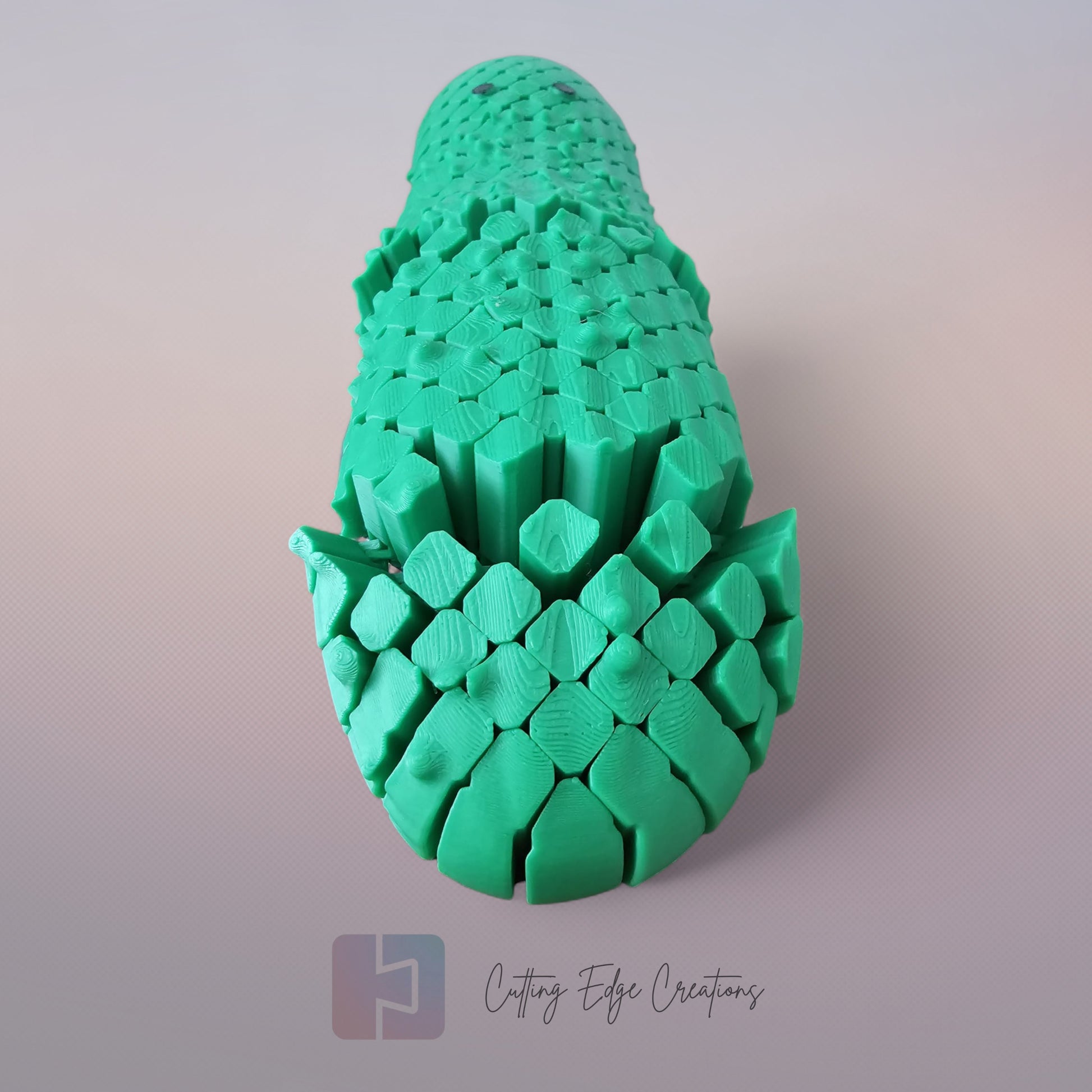Oversized pickle-shaped stress relief toy, hyper flexi and bendable